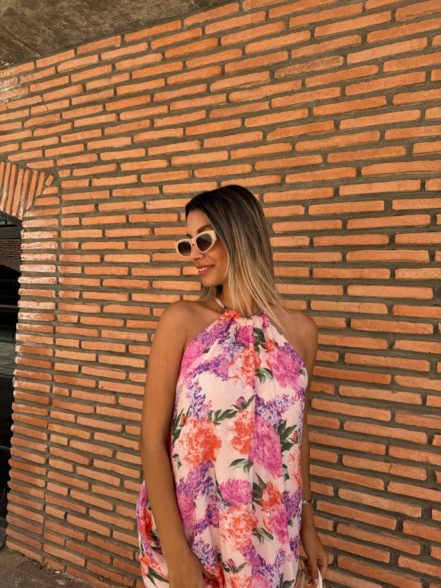 Narista Salaş Çiçekli Şifon Elbise 070621156