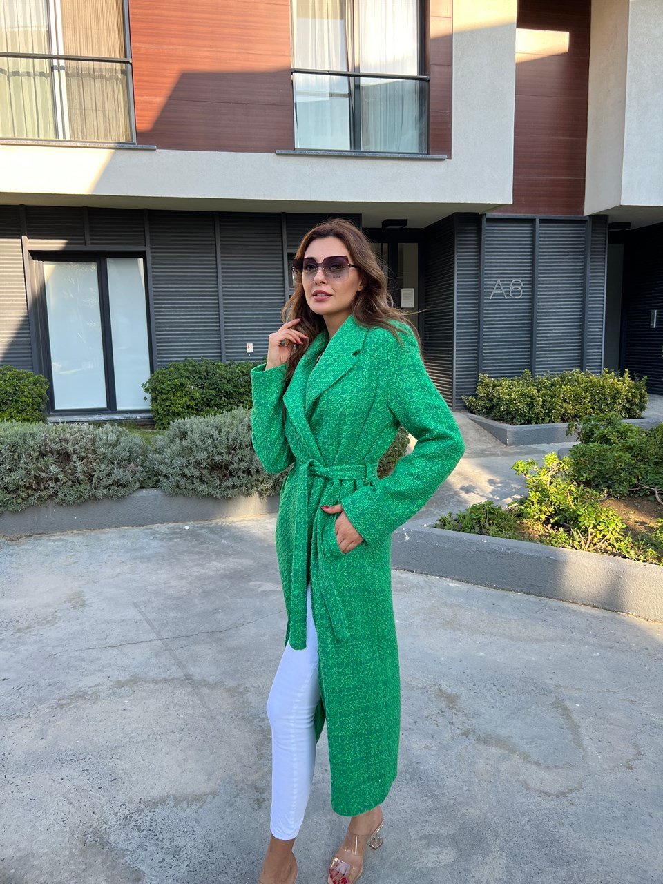 Nilda Yeşil Kuşaklı Kaban