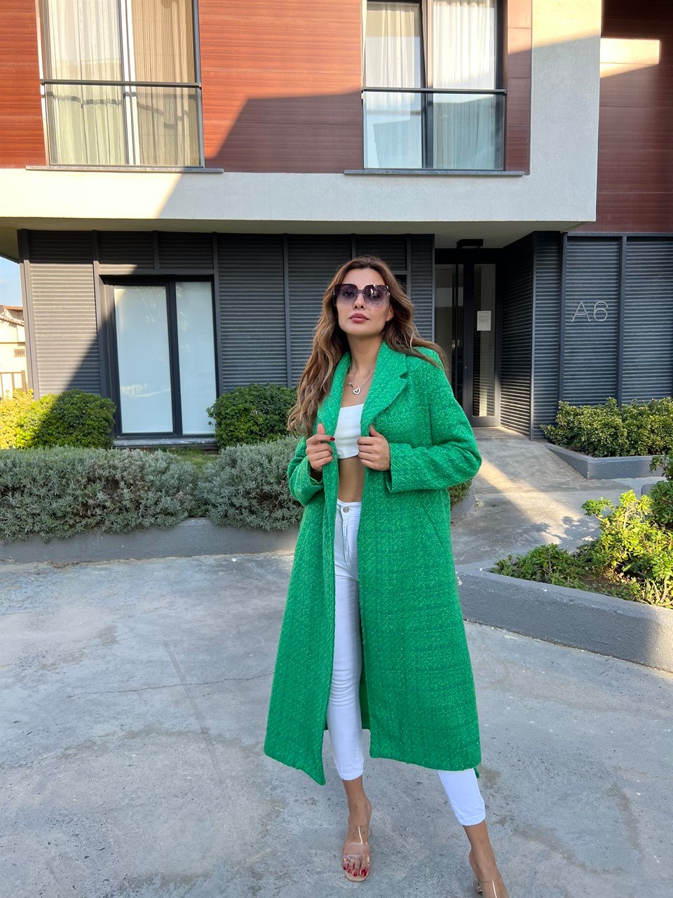 Nilda Yeşil Kuşaklı Kaban