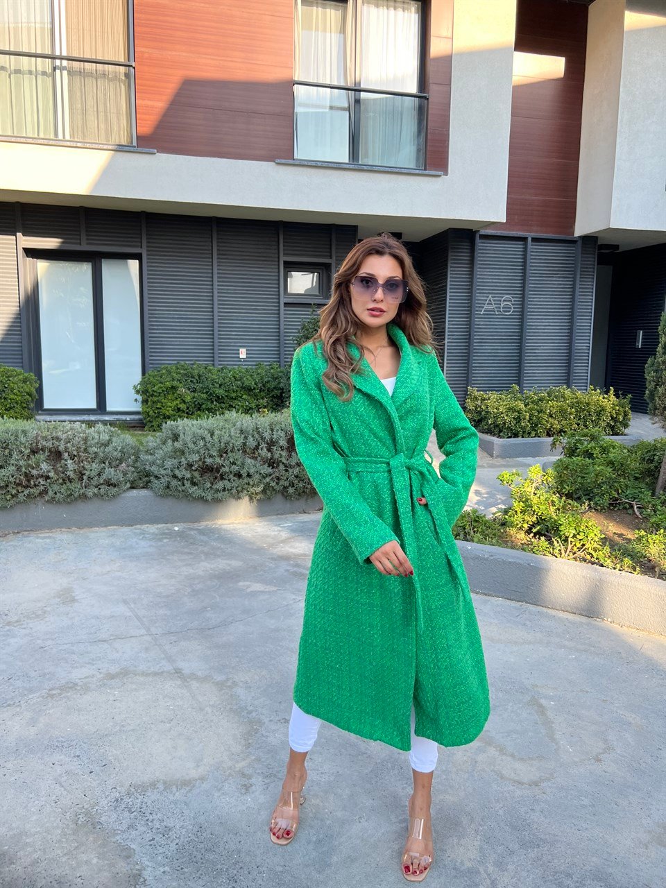 Nilda Yeşil Kuşaklı Kaban