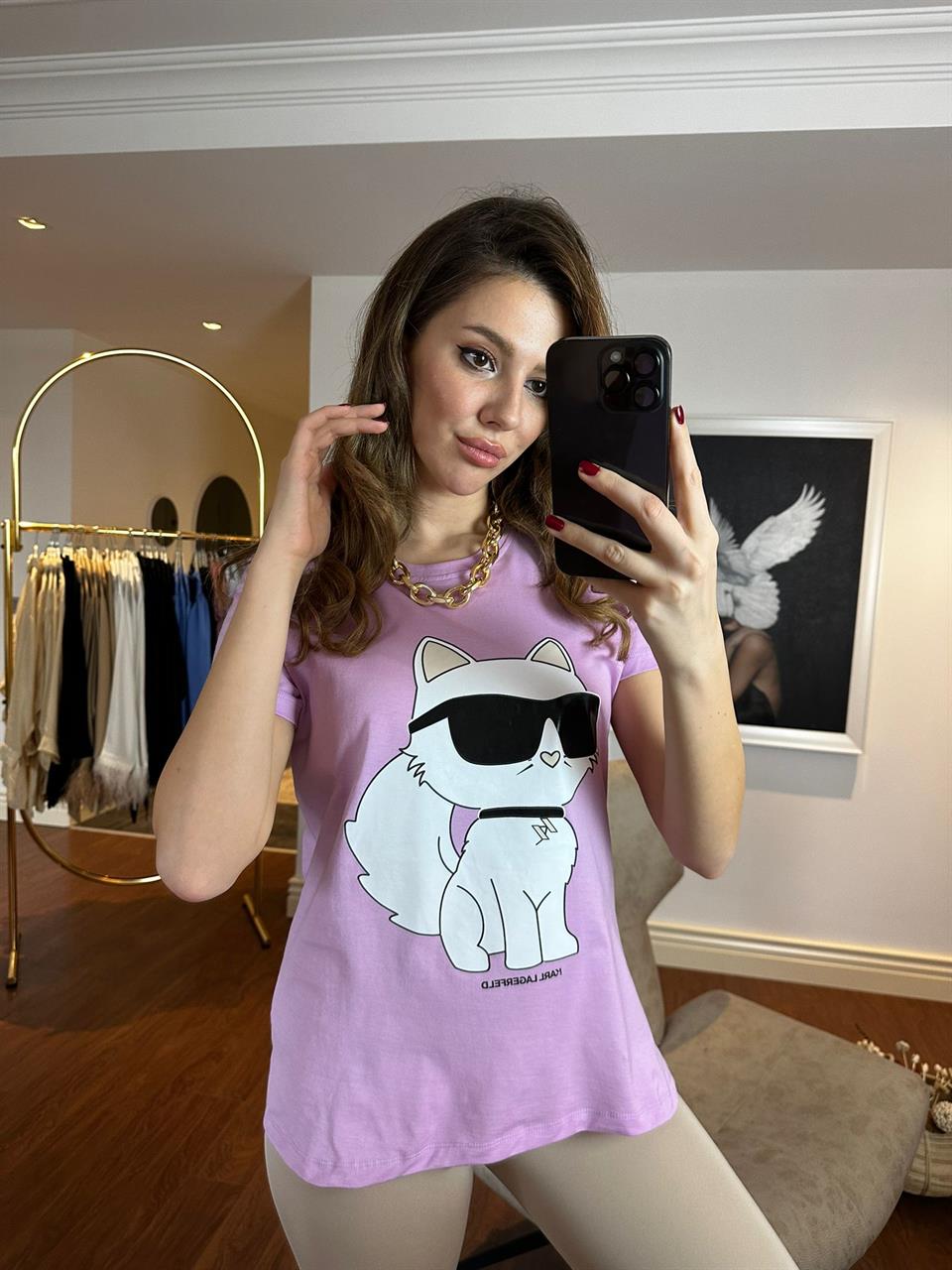 Orjinal Marka İkonik Pembe Tshrt 230280