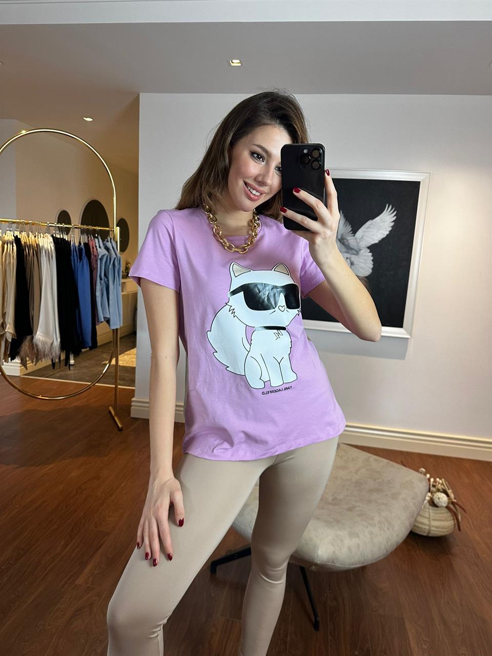 Orjinal Marka İkonik Pembe Tshrt 230280