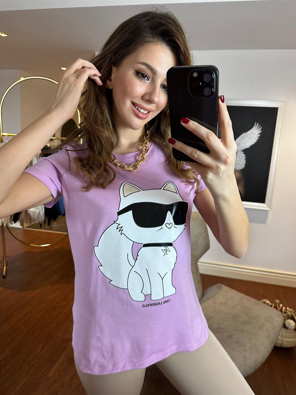 Orjinal Marka İkonik Pembe Tshrt 230280