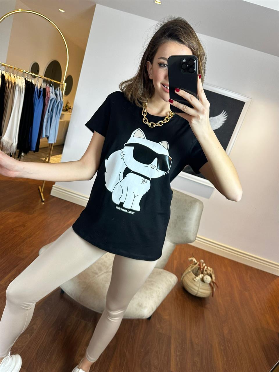 Orjinal Marka İkonik Siyah Tshrt 230280