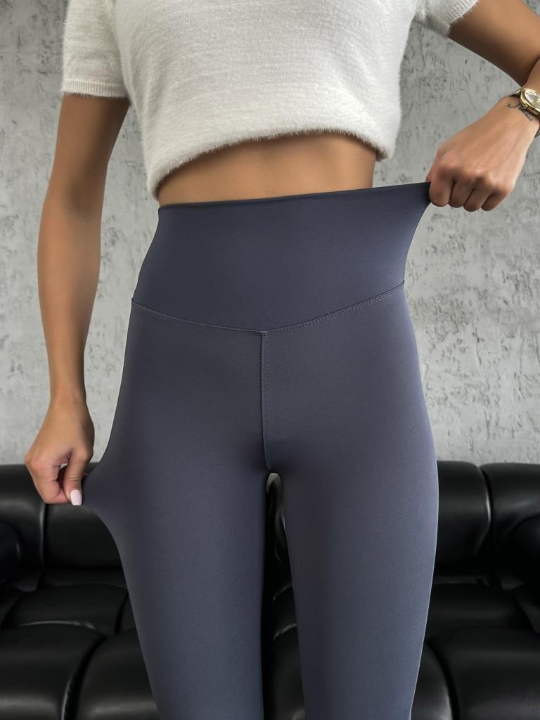 Oysho Marka Model Antrasit Toparlayıcı Likralı Tayt 17074534