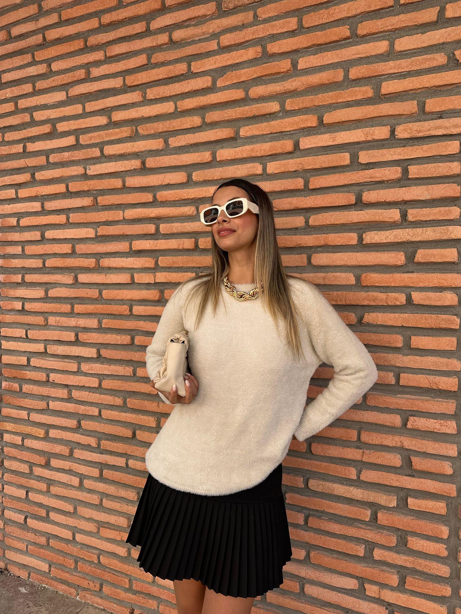 Perla Yumoş Krem Kazak kzk1007feu