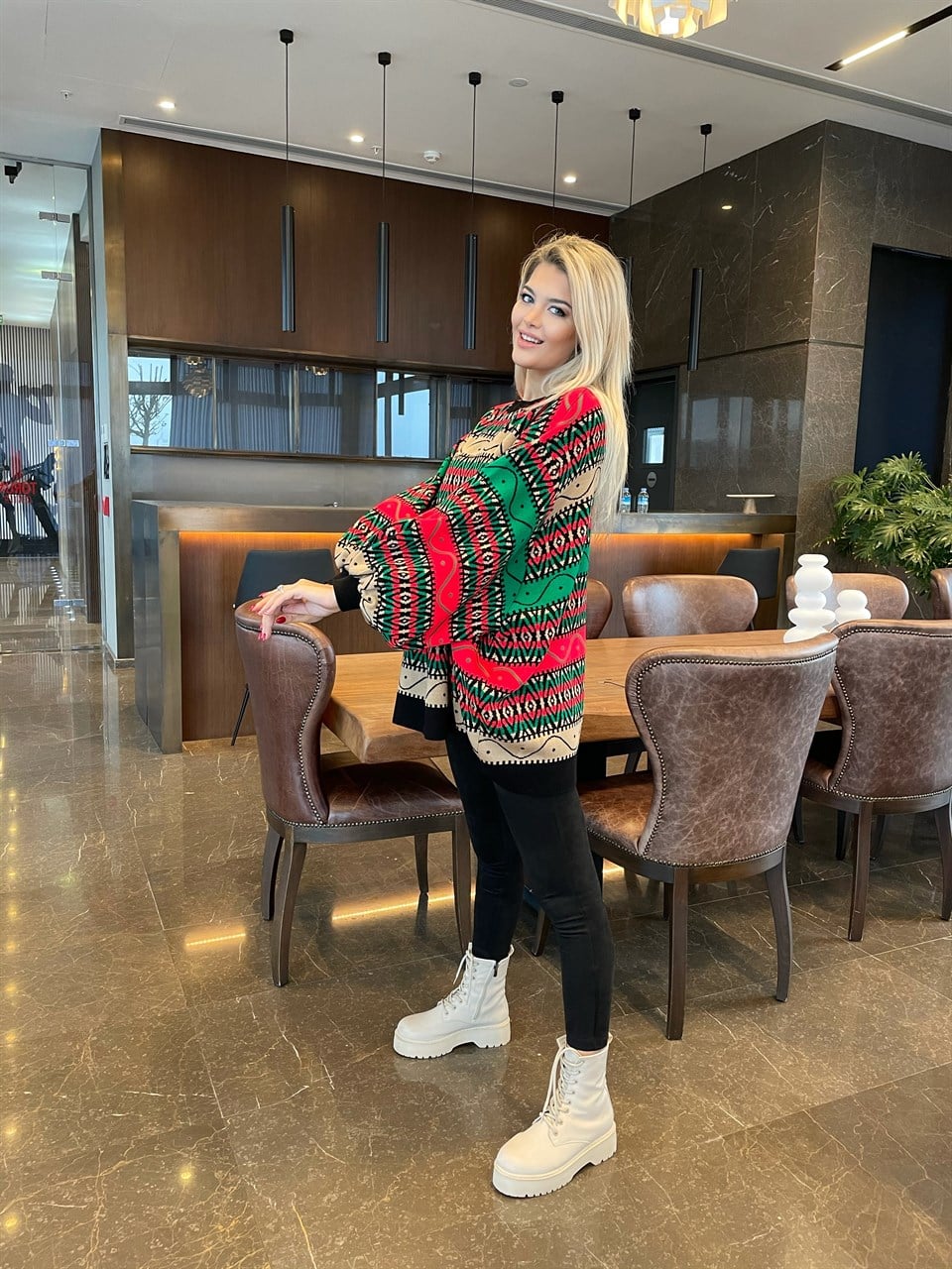 Revel Renkli Oversize Kazak