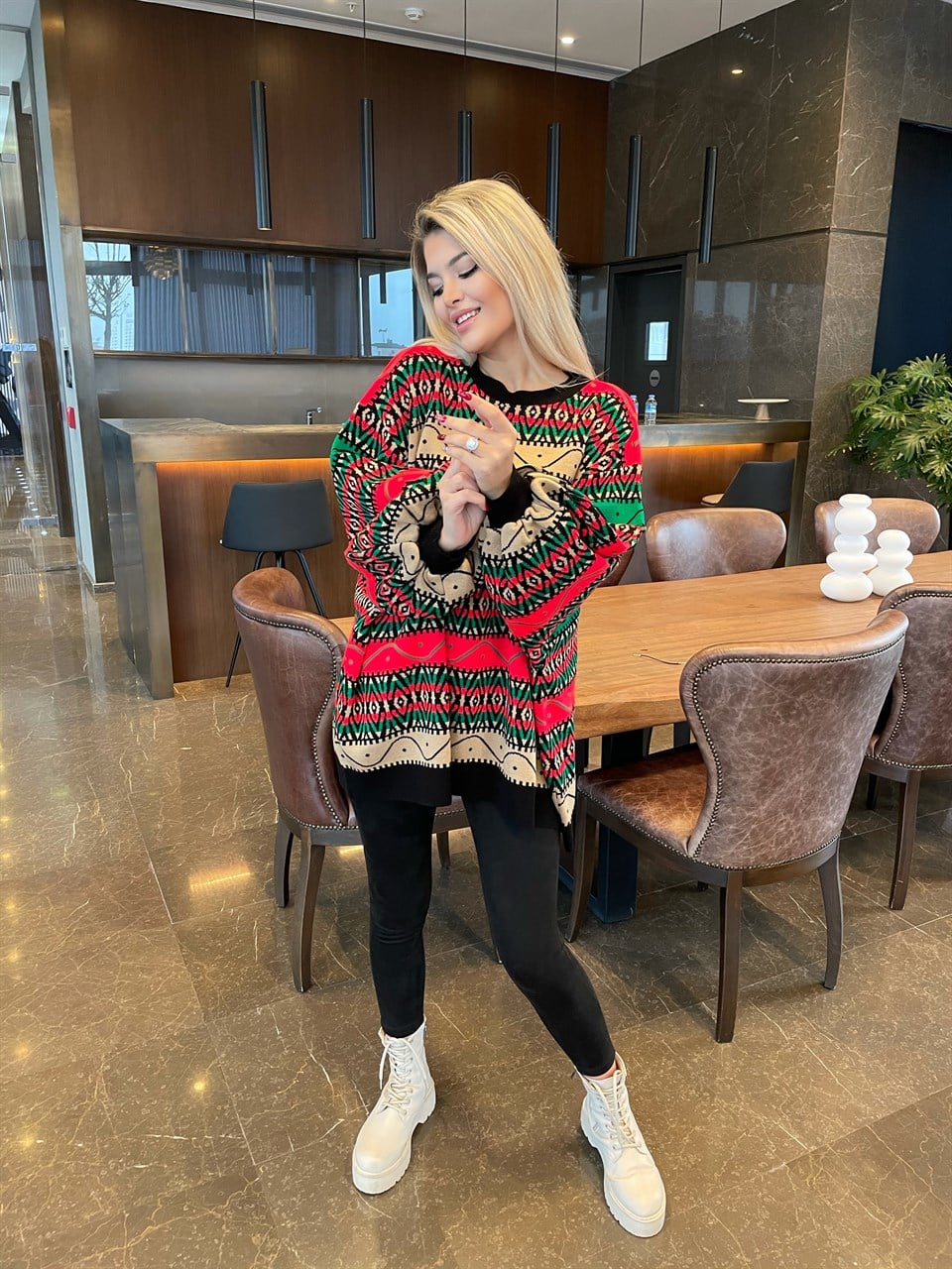 Revel Renkli Oversize Kazak