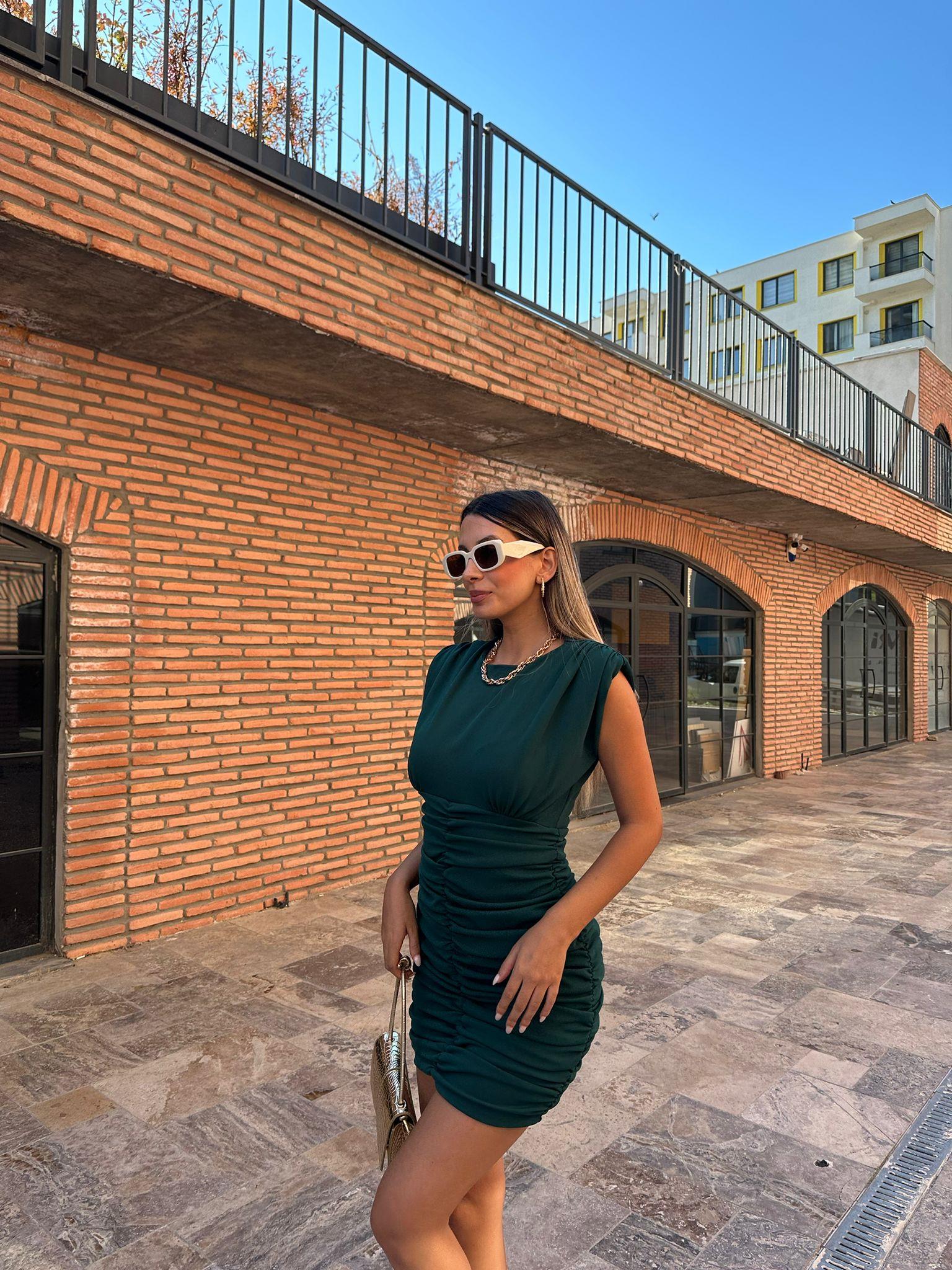 Romina Yeşil Elbise 070621217