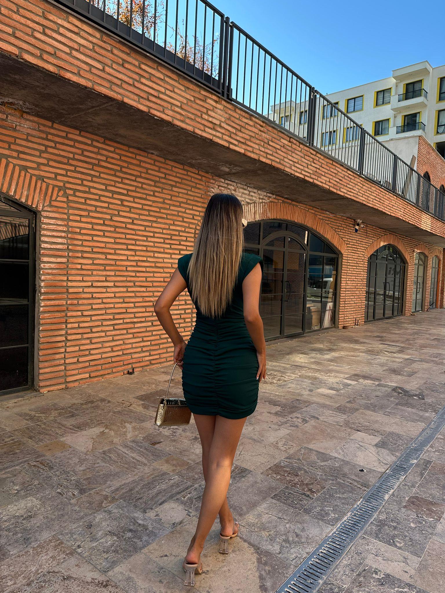 Romina Yeşil Elbise 070621217