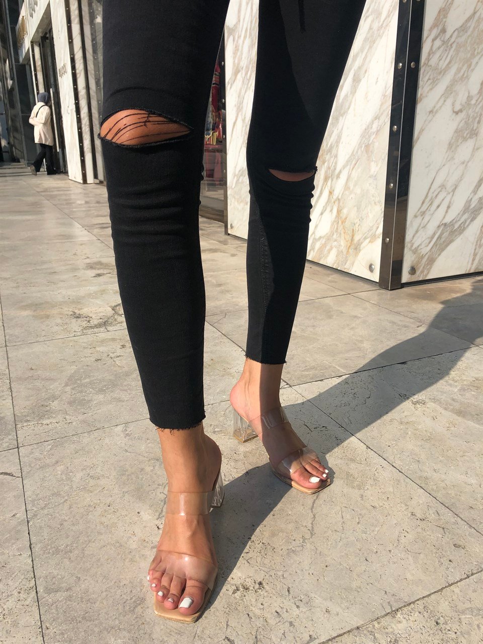 Siyah Dantel Body Suit - Siyah Jean Kombin