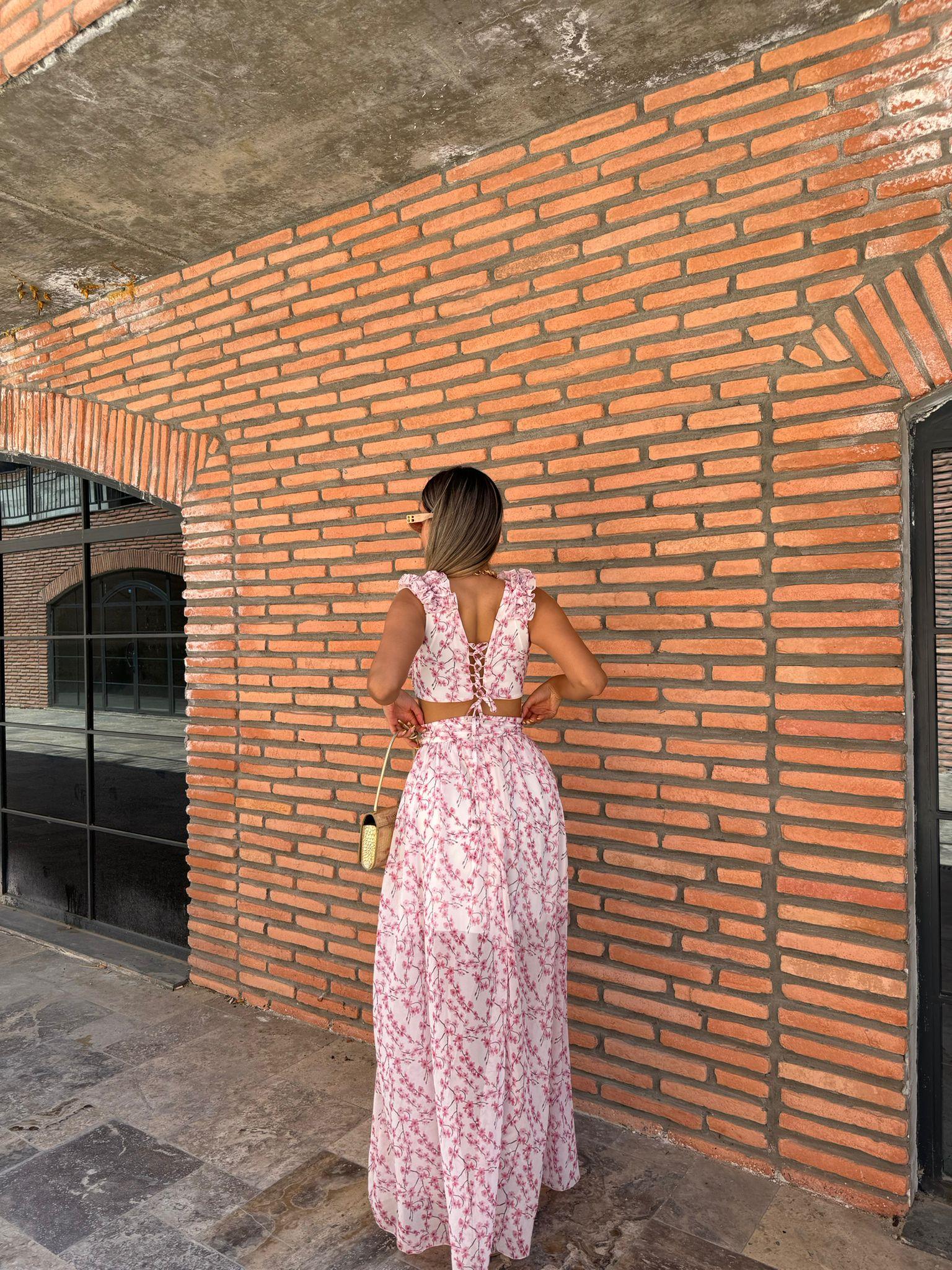 Solsa Pembe Tasarım Elbise 07062157