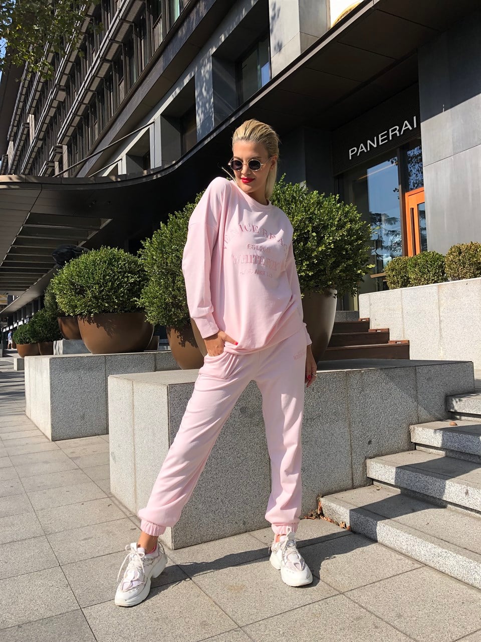 Toz Pembe Eşofman Takım
