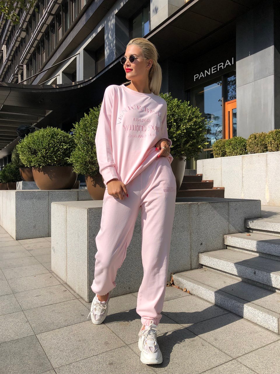 Toz Pembe Eşofman Takım