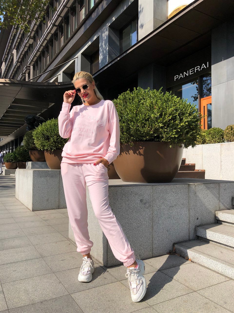 Toz Pembe Eşofman Takım
