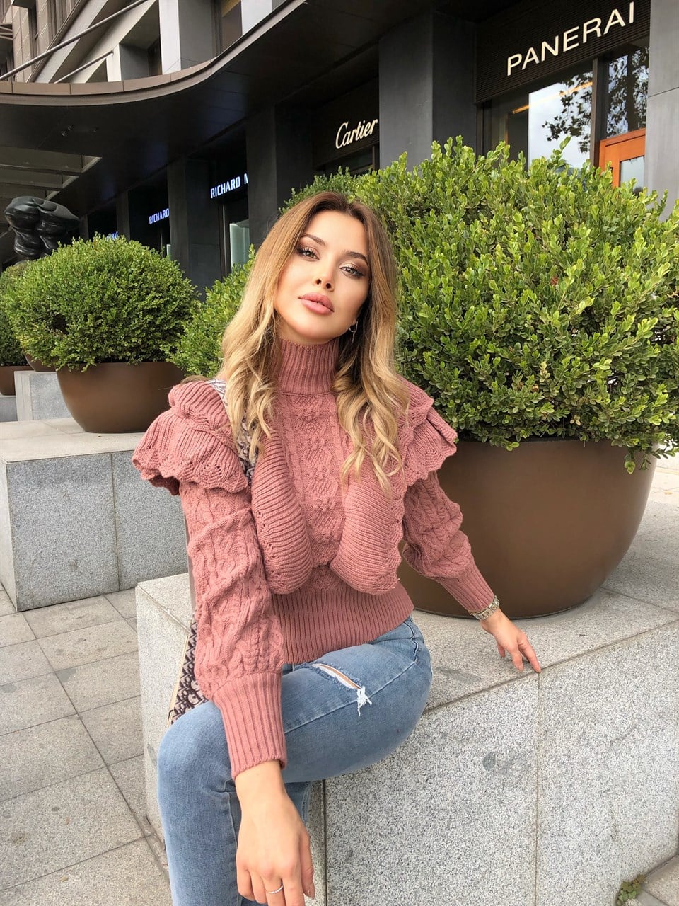 VOLANLI TRİKO GÜL KURUSU