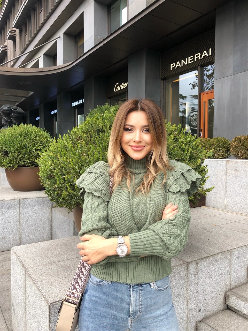 VOLANLI TRİKO YEŞİL