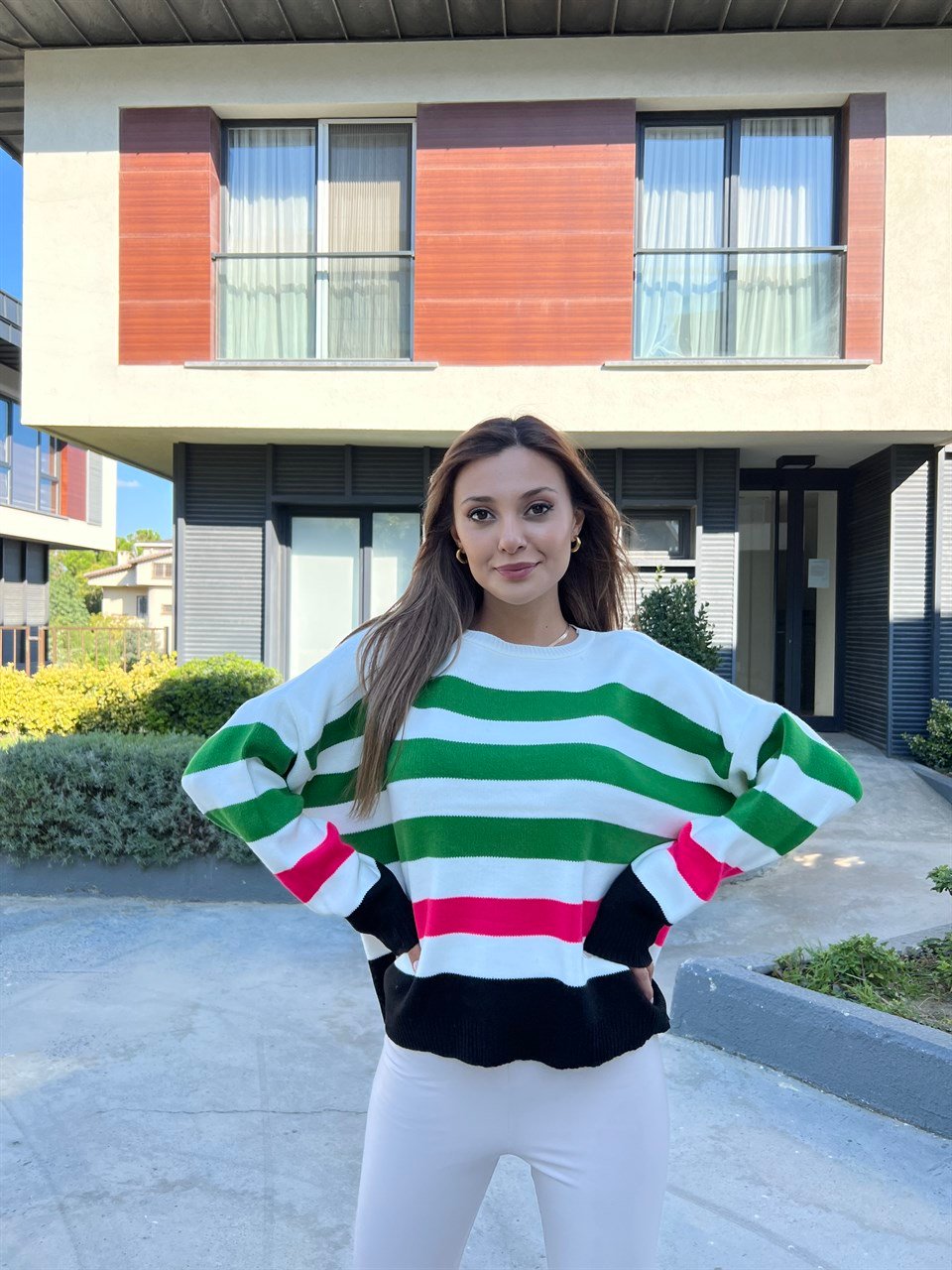 Yatay Çizgili Triko