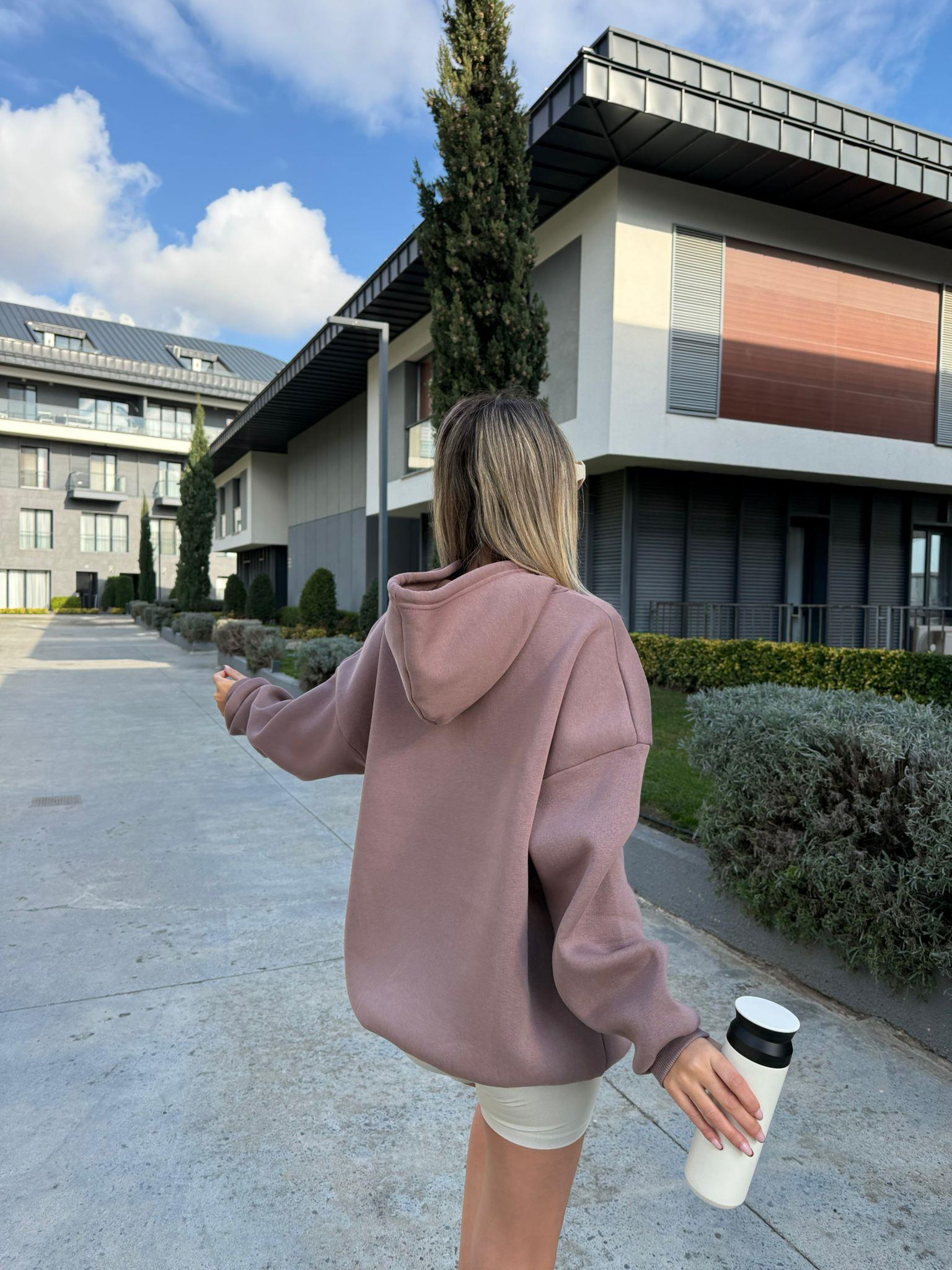 Yıldız Baskılı Sweat Lila swt1045ogz
