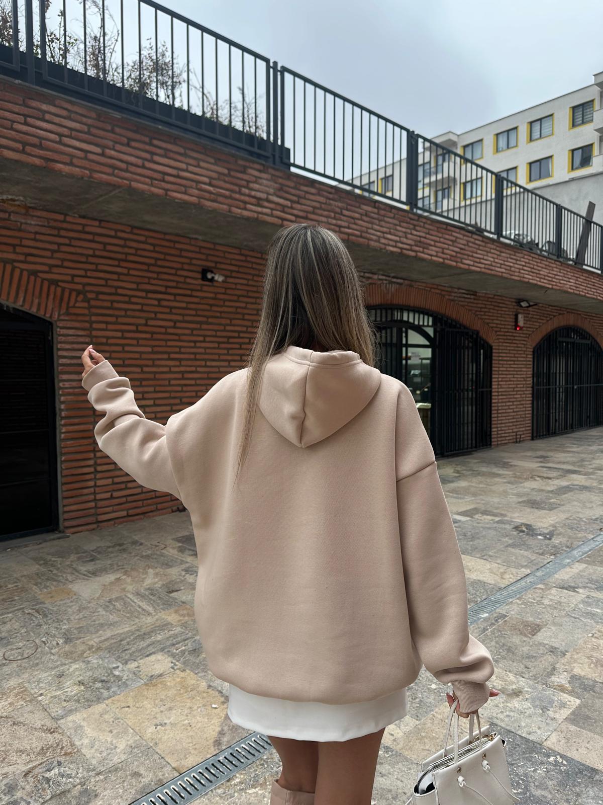 Yıldız Baskılı Sweat Vizon swt2031styq