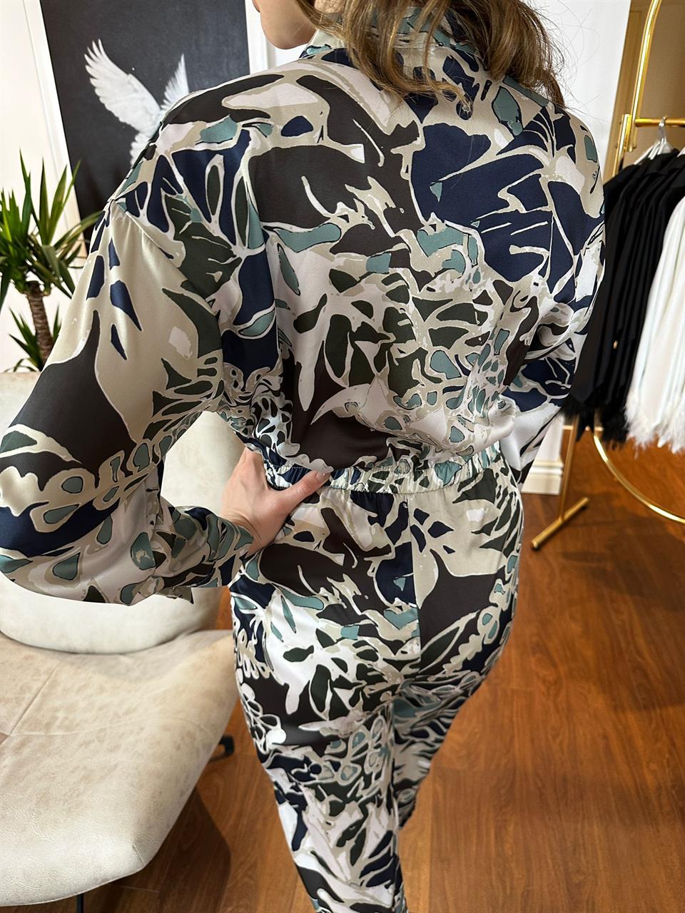 Z*ara Model Çiçekli Saten Tulum 230245
