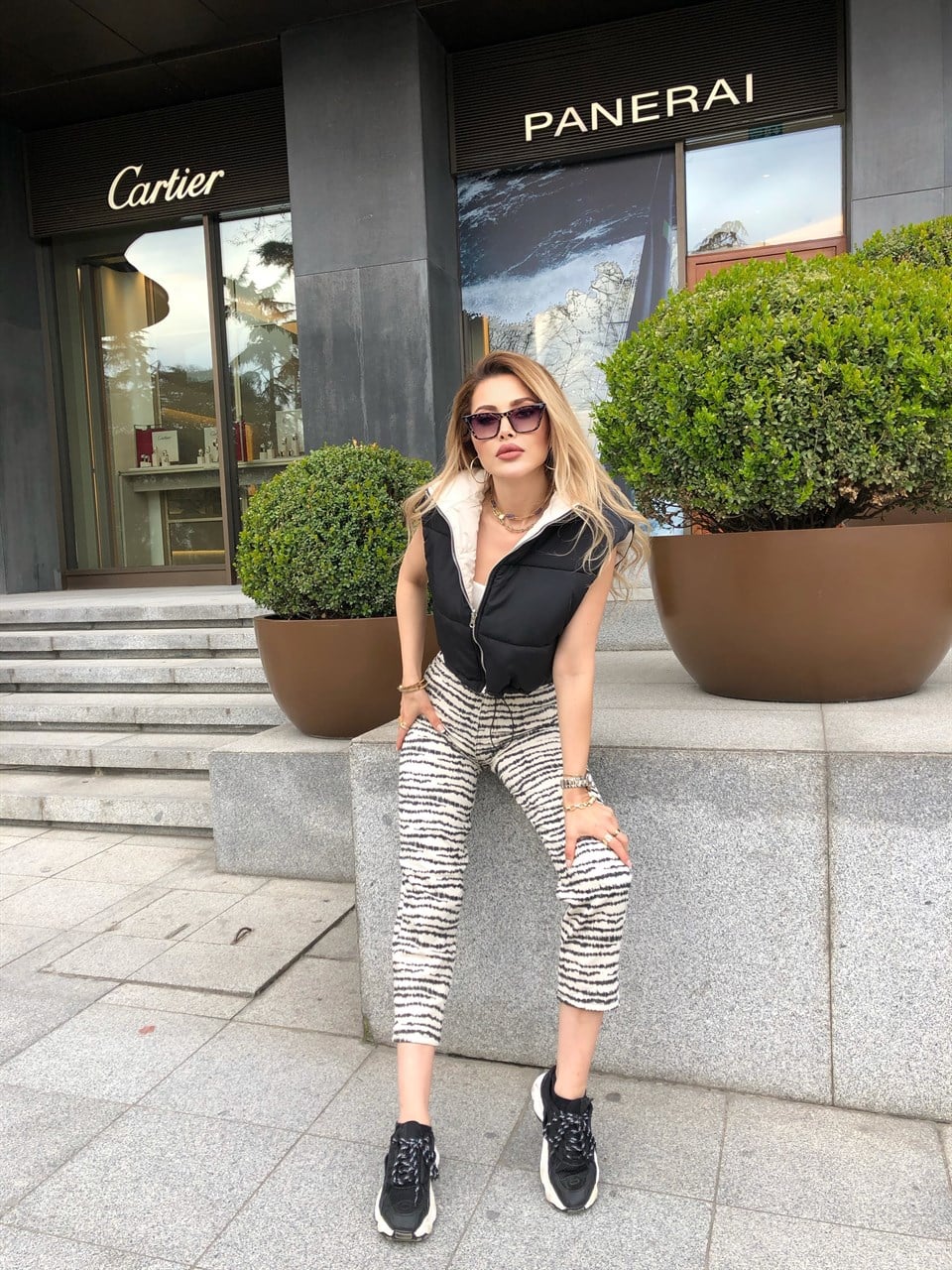 Zebra Desen Pantolon