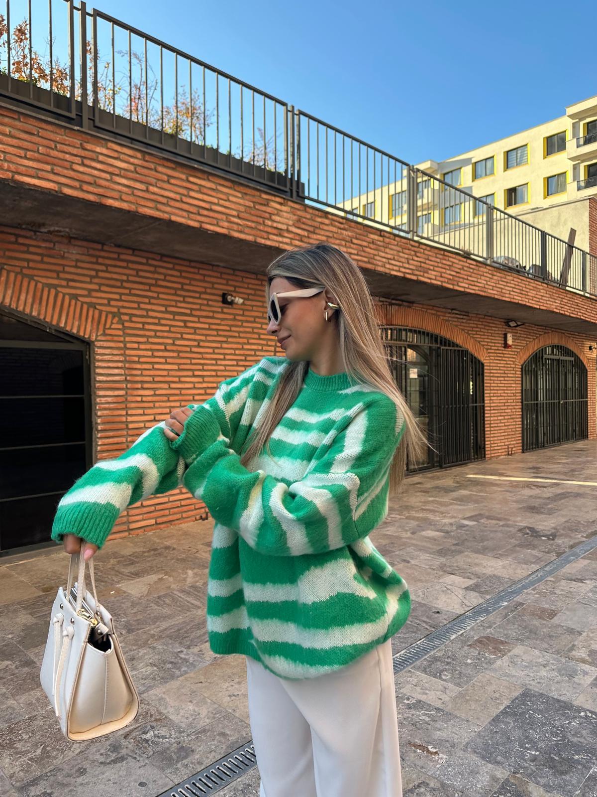Zebra Desen Soft Kazak Yeşil kzk002rvd