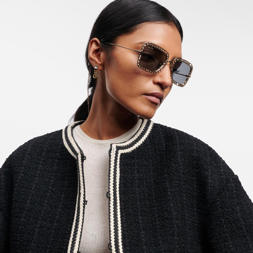 Gucci güneş gözlüğü gg1112s 001 54-22 / kadın güneş gözlüğü