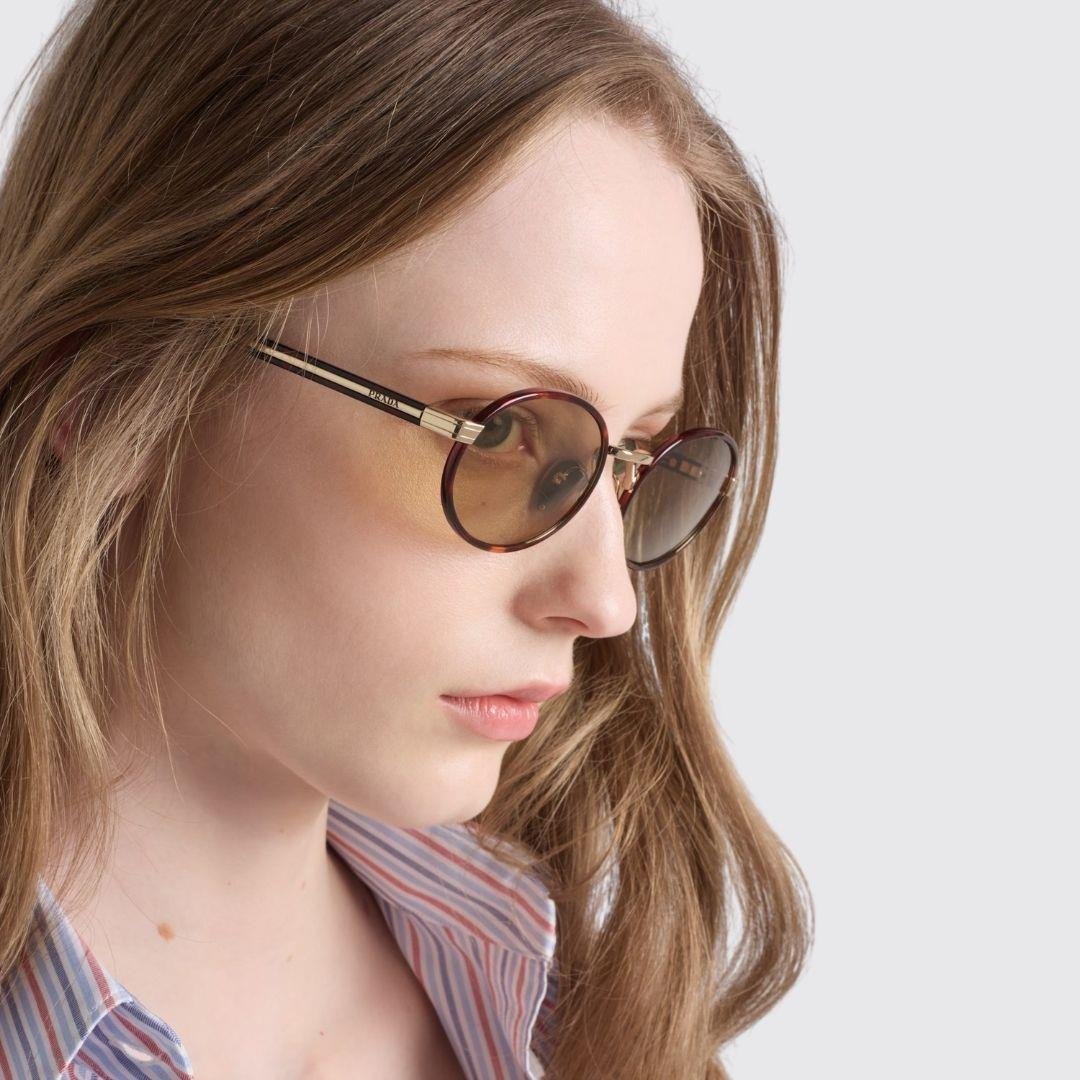 Prada güneş gözlüğü b56 21e-10r 52-20 / unisex güneş gözlüğü