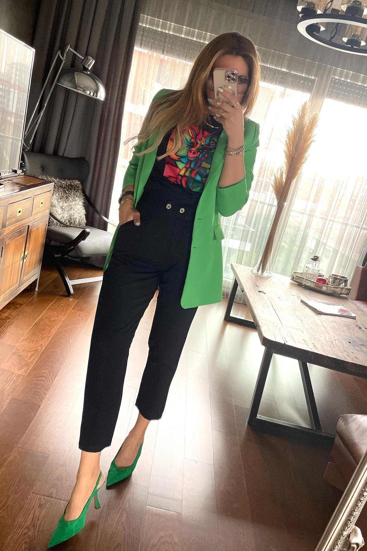 Blazer Ceket Yeşil