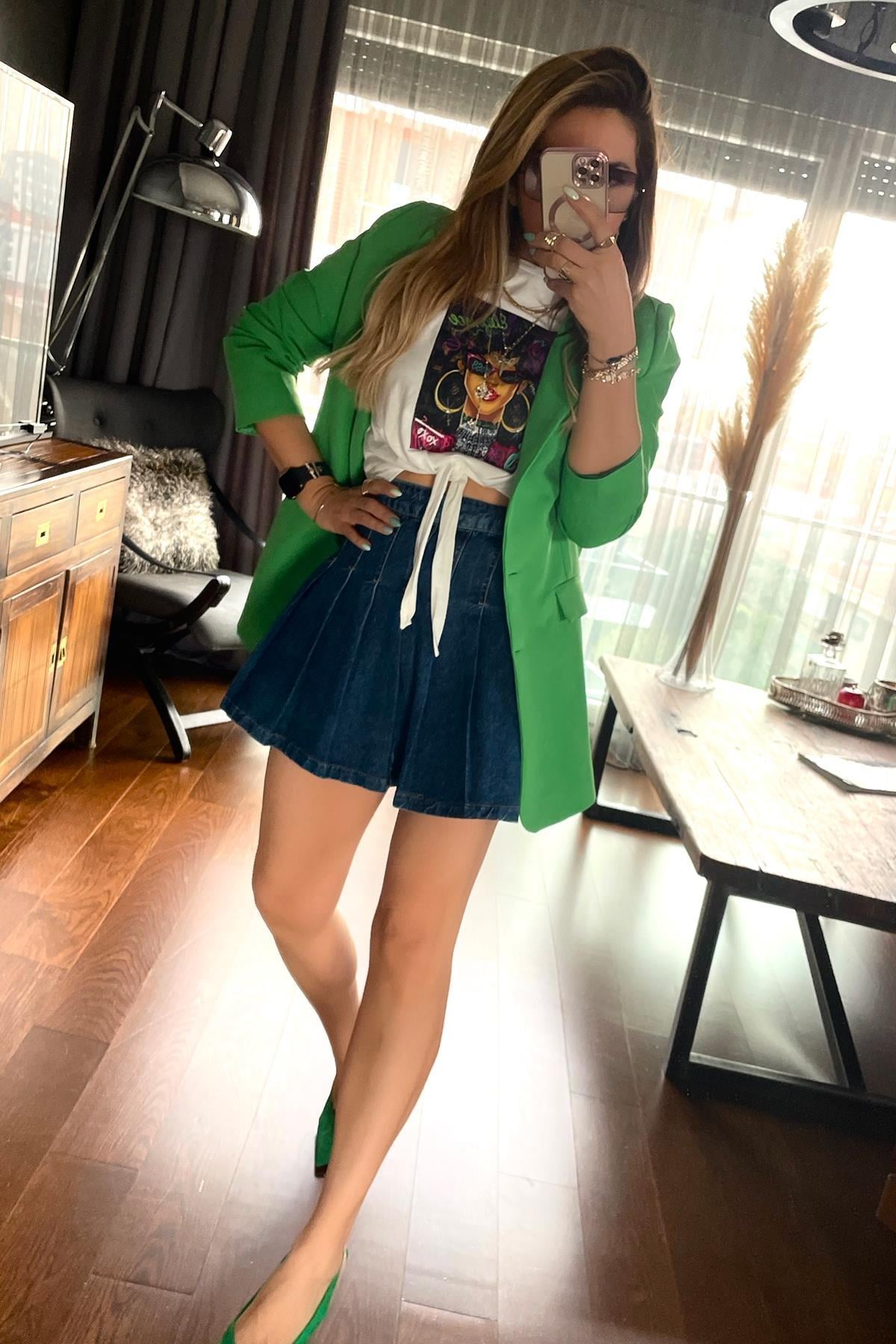 Blazer Ceket Yeşil