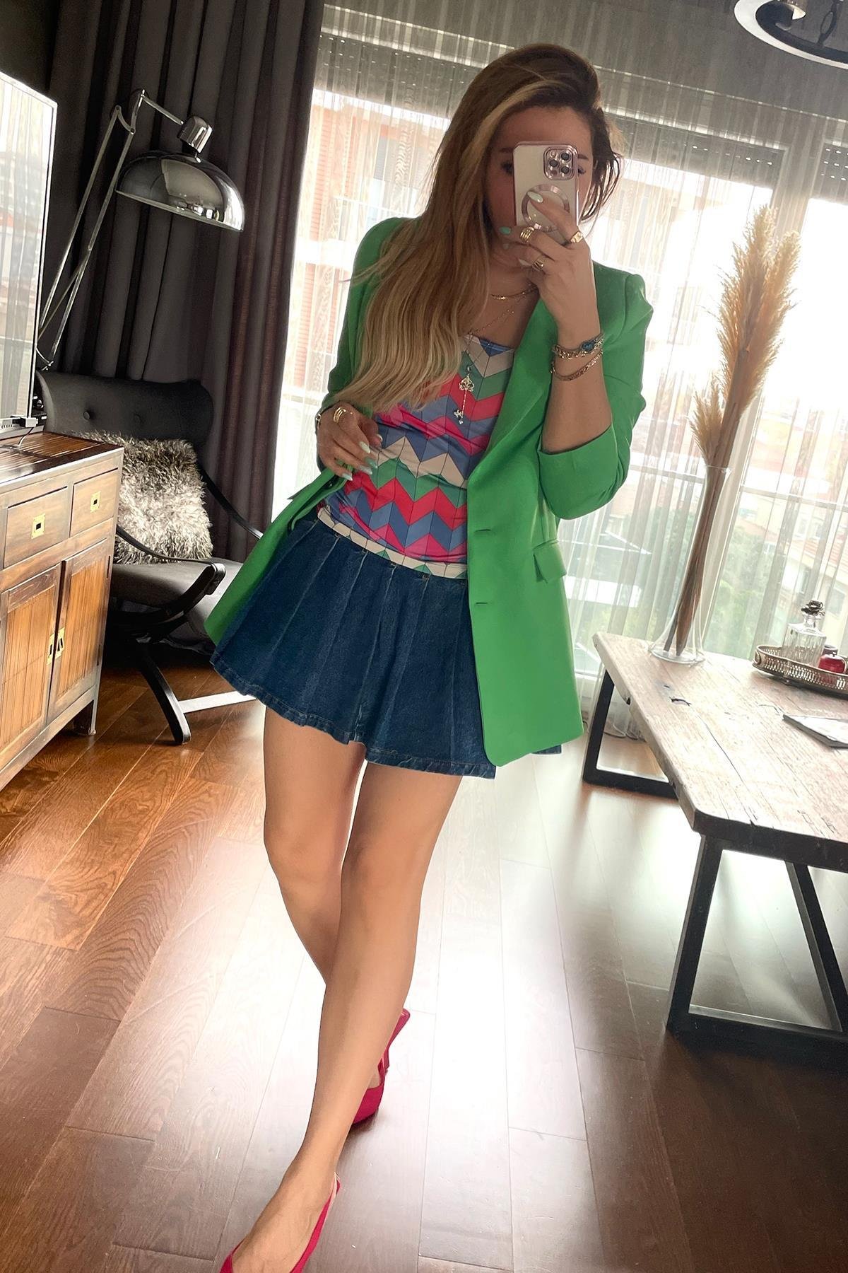 Blazer Ceket Yeşil