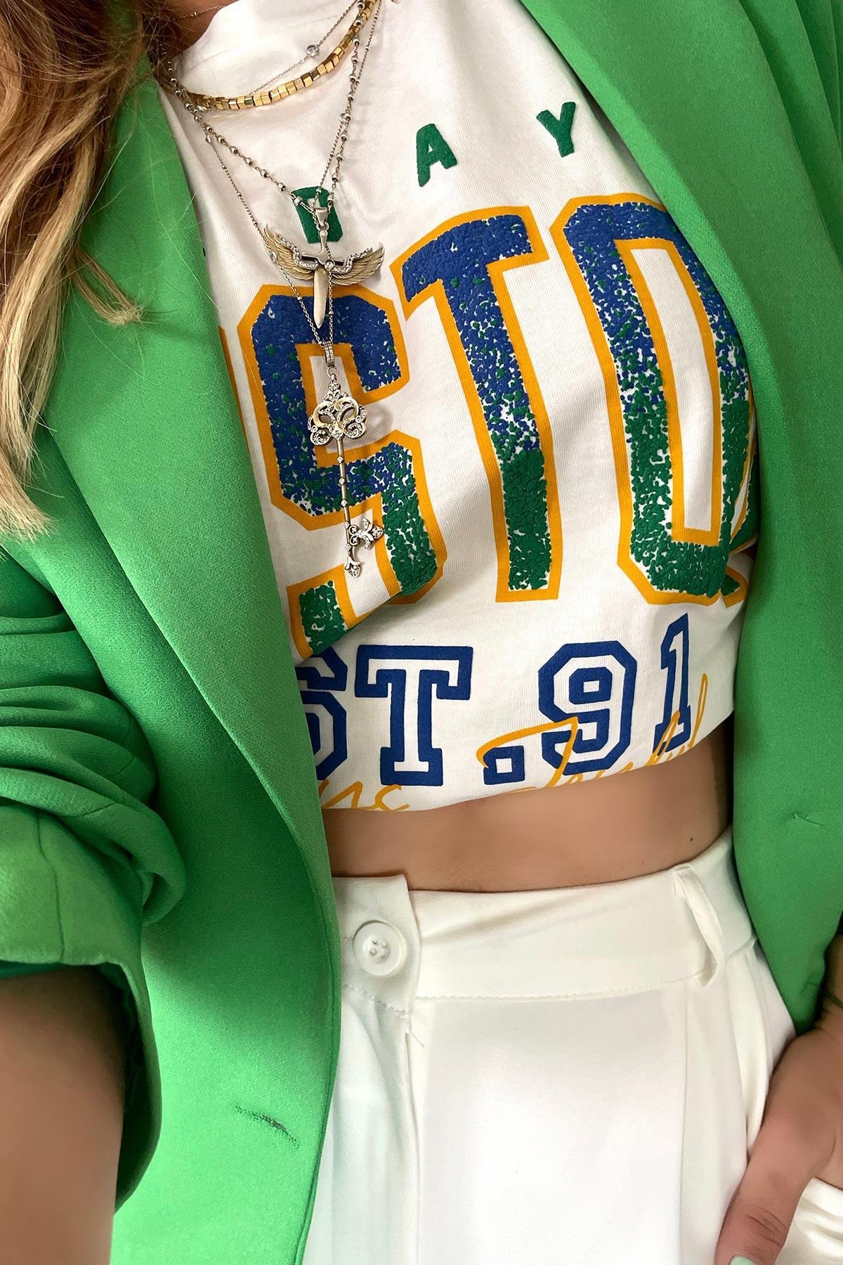 Blazer Ceket Yeşil