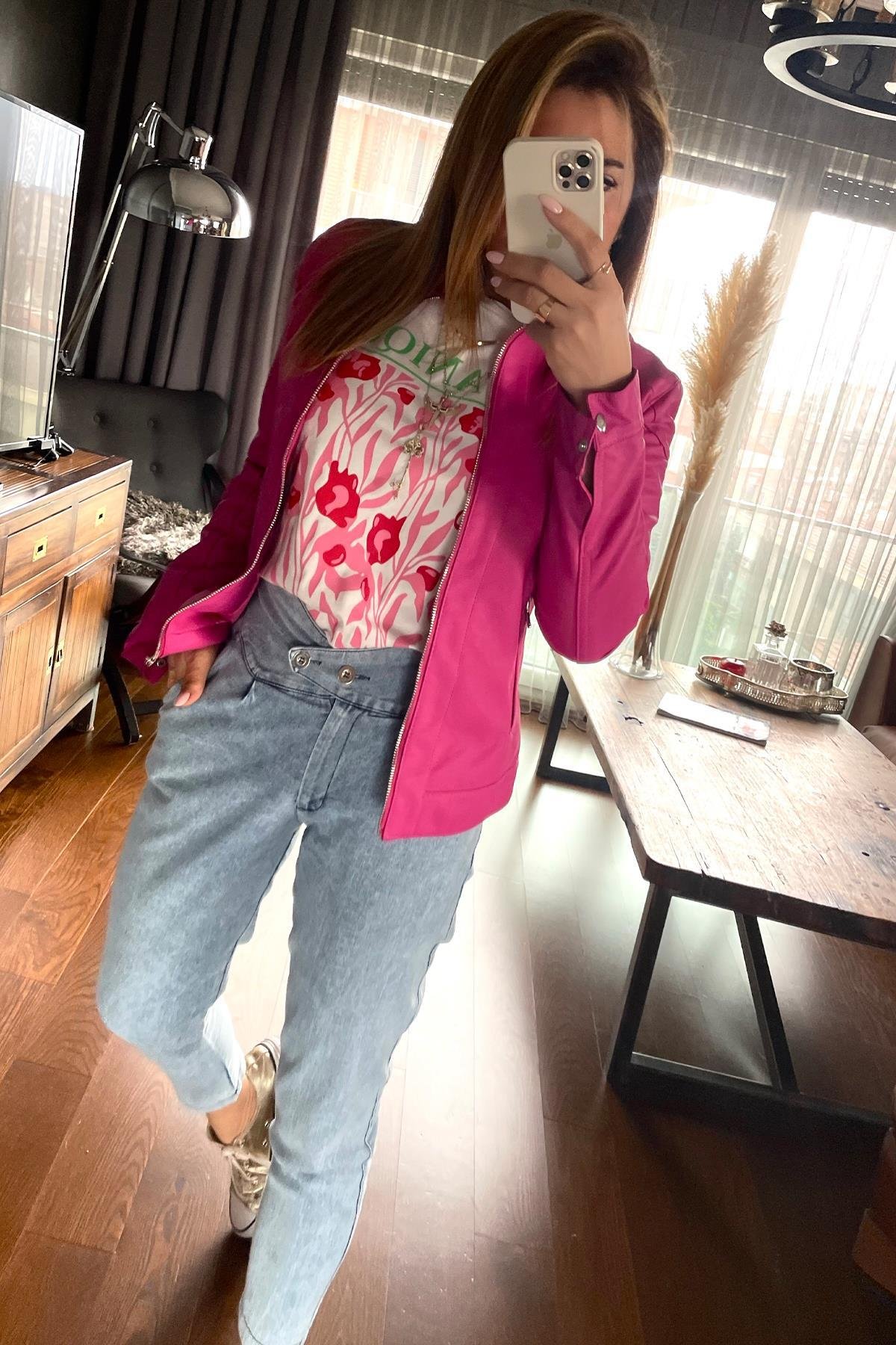Botanik Baskılı Tshirt Ekru
