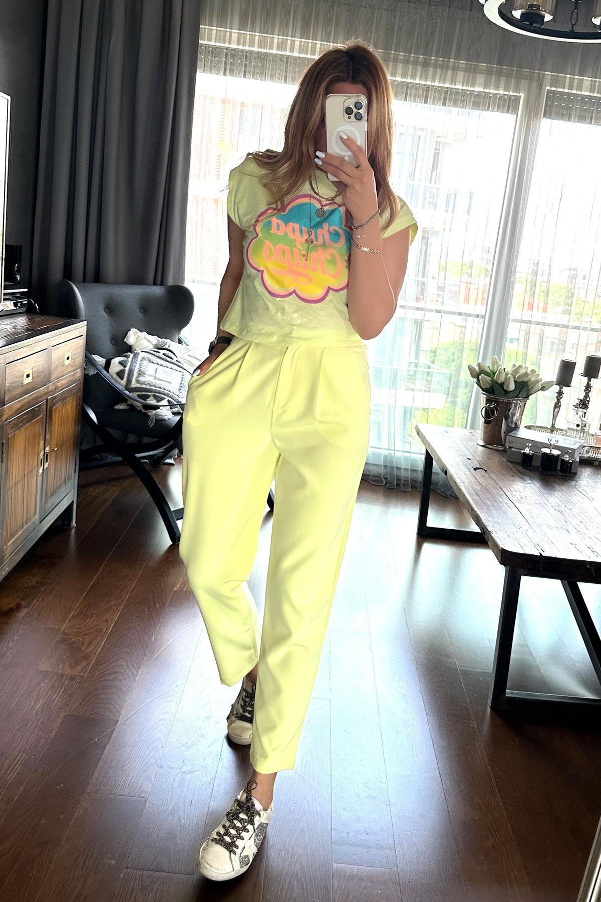 Chupa Chups Tshirt Limon Sarısı