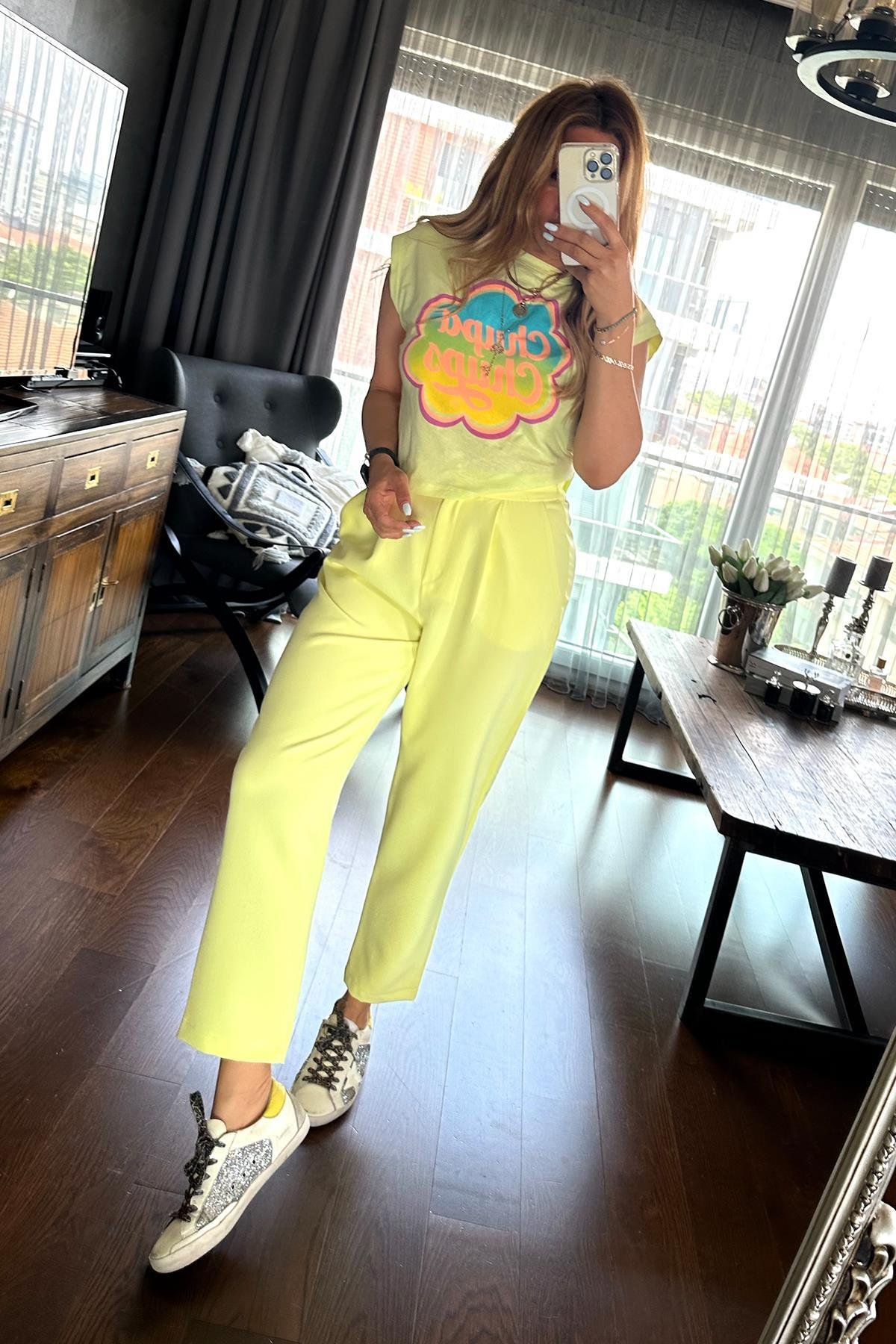 Chupa Chups Tshirt Limon Sarısı