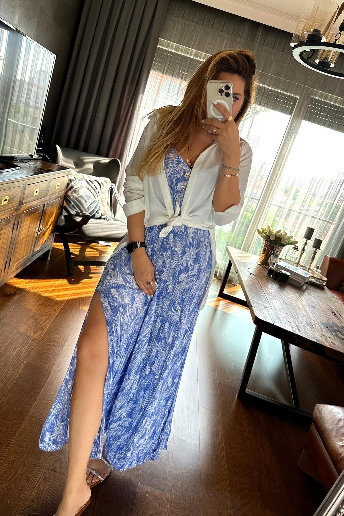 Çıtçıtlı Pamuk Gömlek Ekru