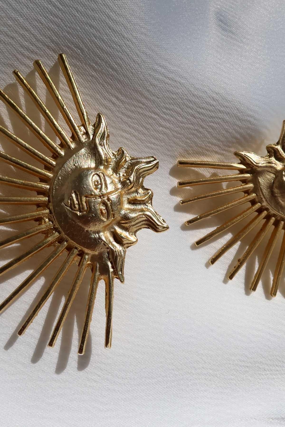 Helios Küpe Gold