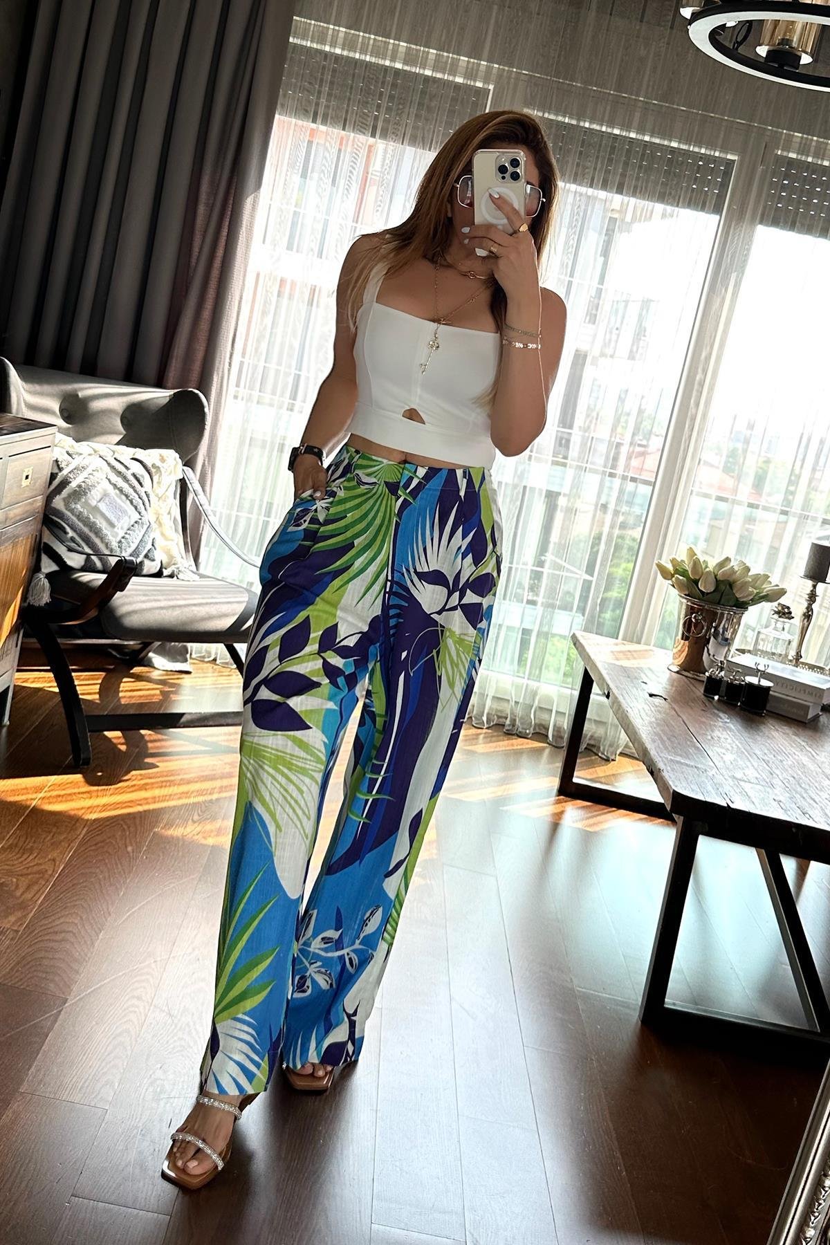 Krep Kumaş Crop Ekru