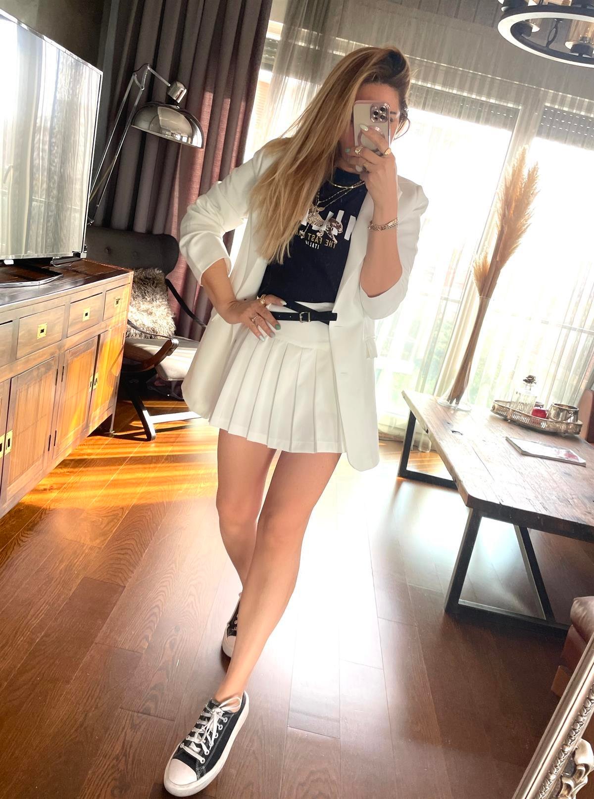 Leoparlı Milan Tshirt Siyah