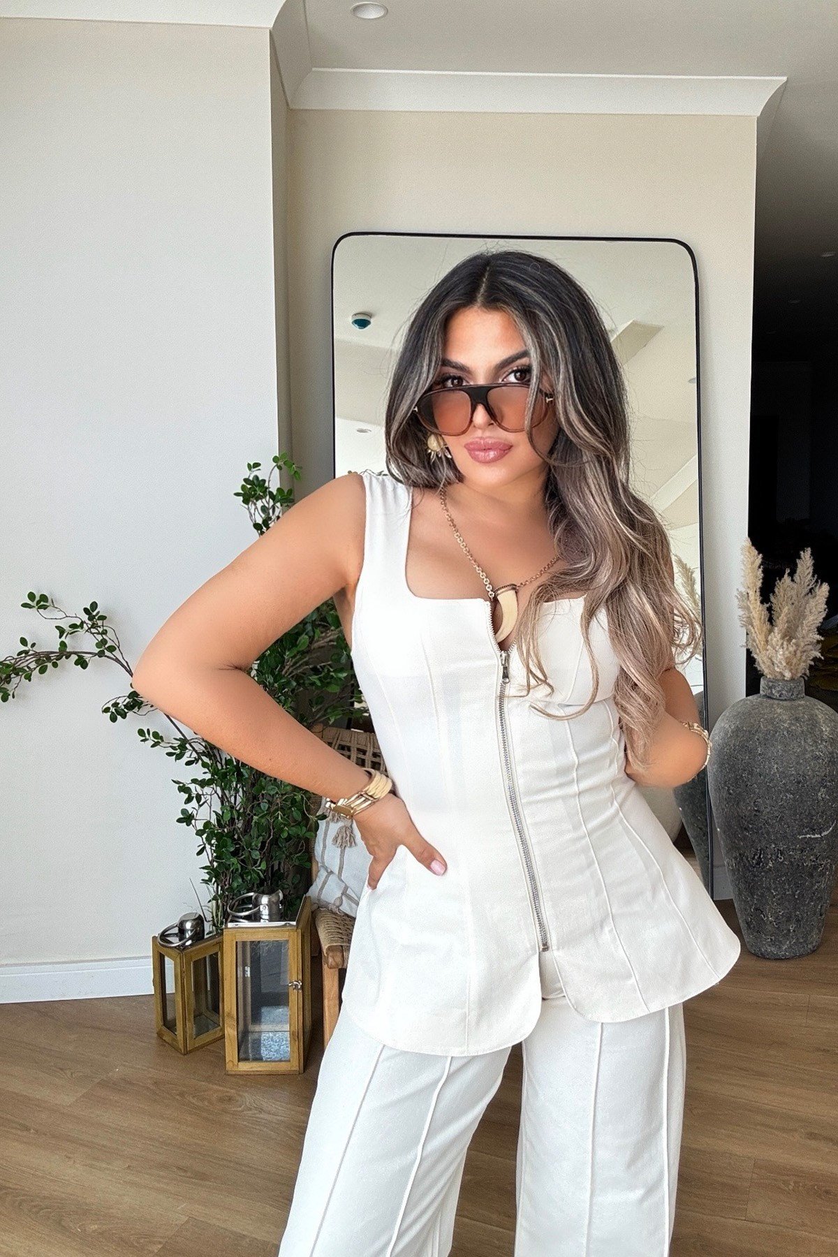Likralı Korse Model Tasarım Takım Krem