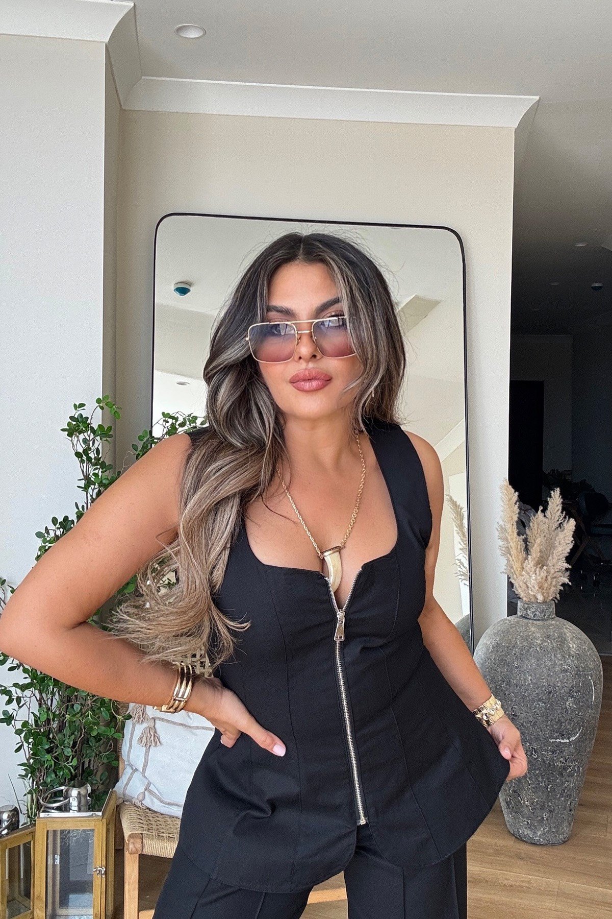Likralı Korse Model Tasarım Takım Siyah