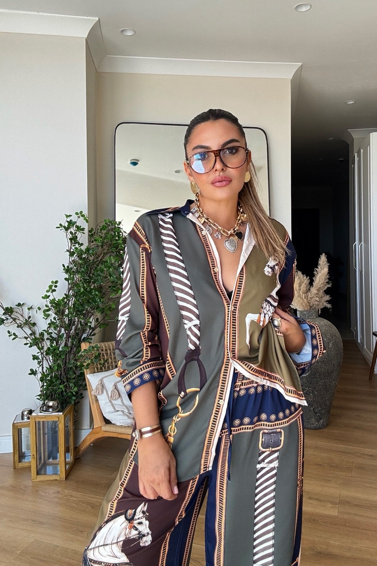 Marka Model Mat Saten Takım haki lacivert
