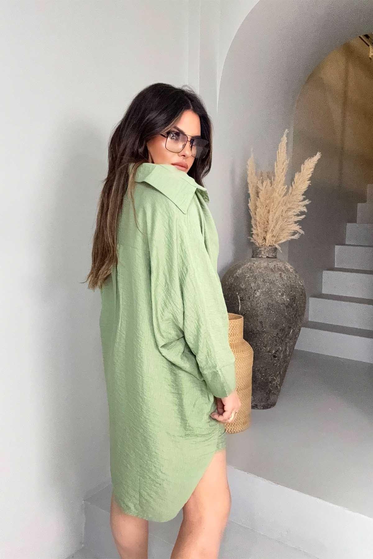 Massi Model Oversize Şortlu Takım Mint