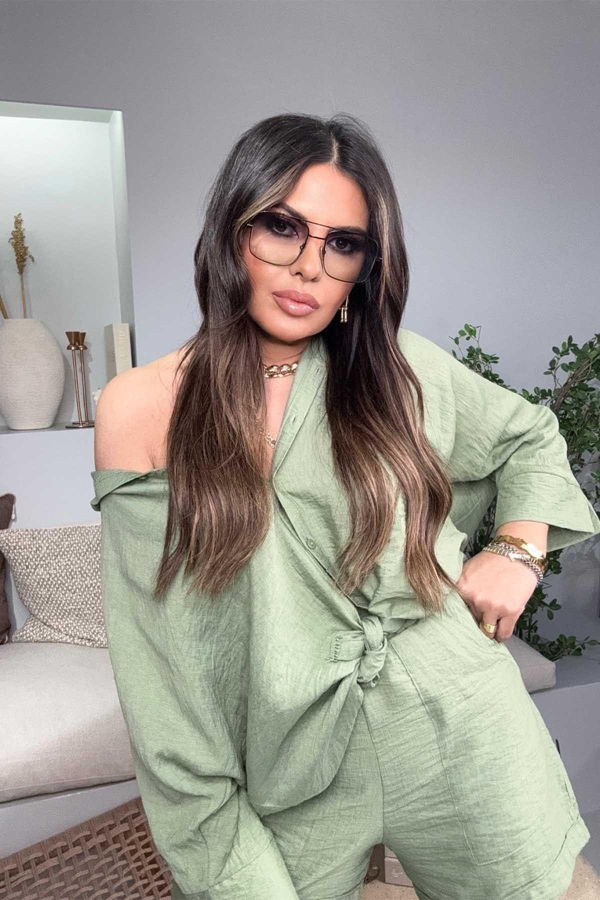 Massi Model Oversize Şortlu Takım Mint