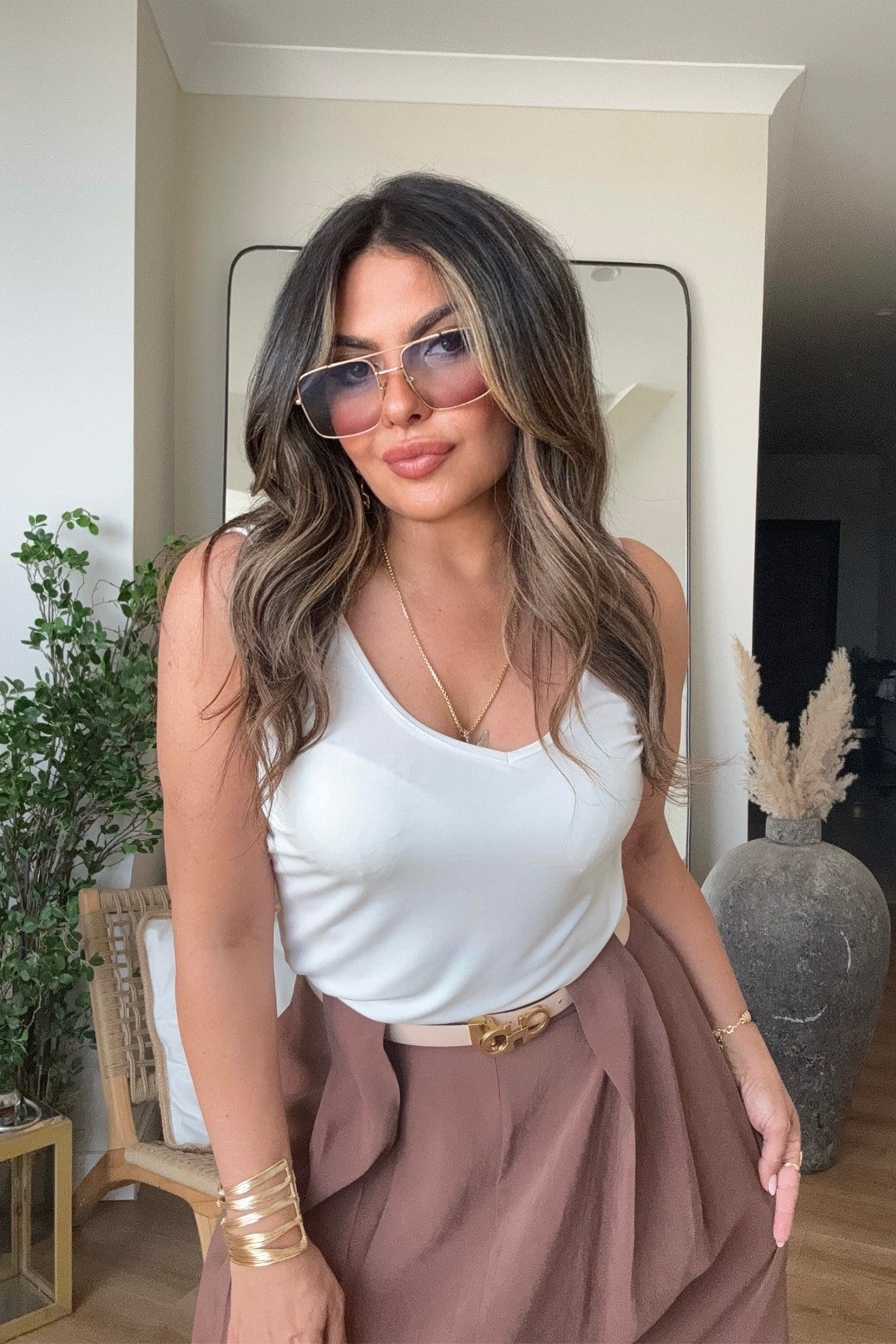 Modal Kumaş Askılı Atlet Ekru