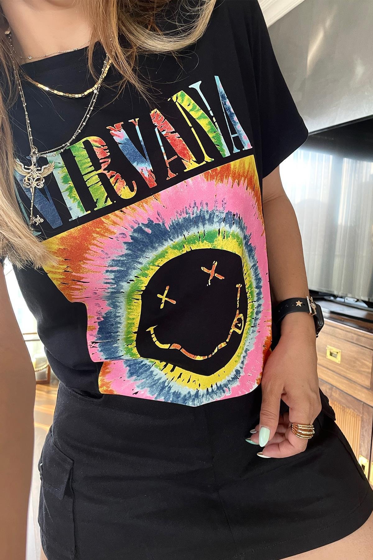 Nirvana Tshirt Siyah