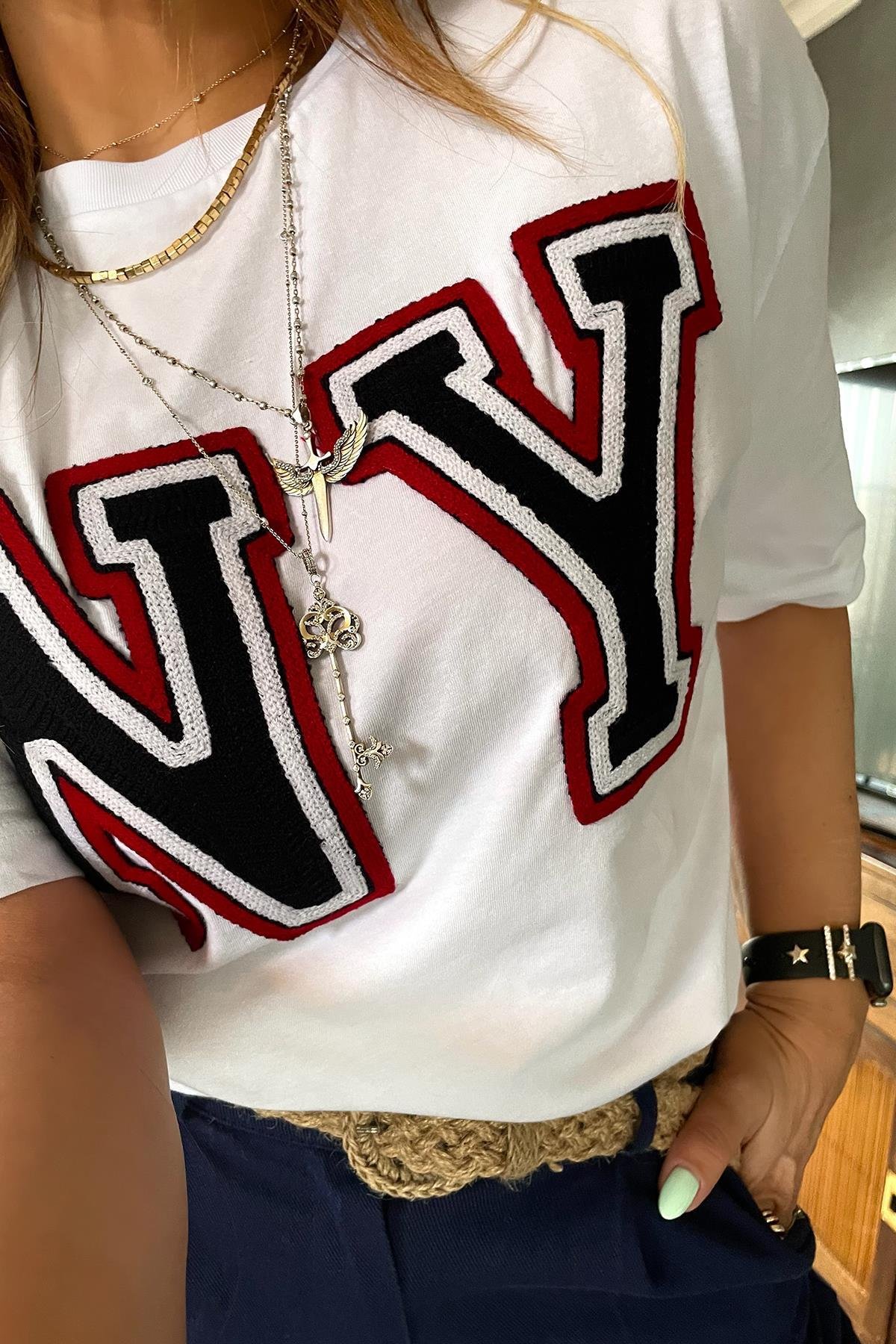 NY Tshirt Beyaz