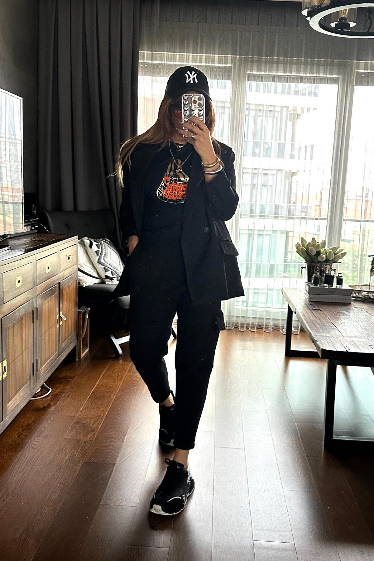 Oversize Blazer Ceket Siyah