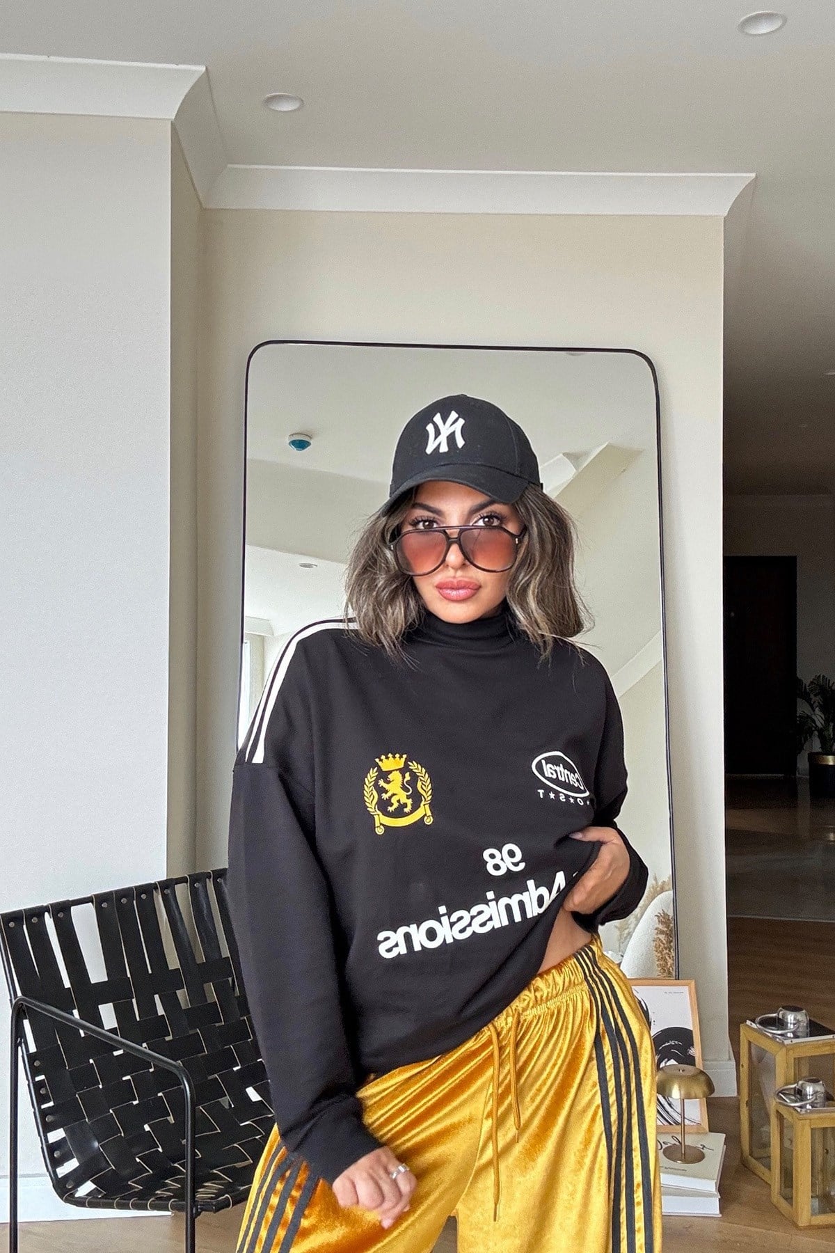 Racing Sweatshirt Siyah